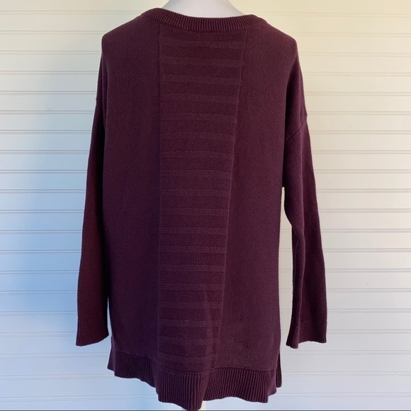 Lane Bryant Burgundy Side zipper sweater 14/16 - Picture 4 of 11